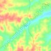 Топографическая карта Cumberland Furnace, высота, рельеф