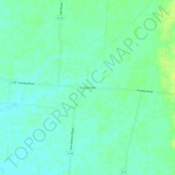 Топографическая карта Gunnerville, высота, рельеф