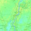 Топографическая карта Chandannagar, высота, рельеф