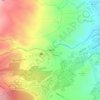 Топографическая карта Rainbow Falls, высота, рельеф