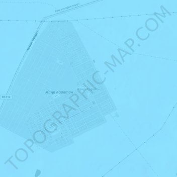 Топографическая карта Жана Каратон, высота, рельеф