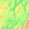 Топографическая карта Kawartha Lakes, высота, рельеф