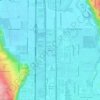 Топографическая карта Meredith, высота, рельеф
