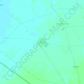 Топографическая карта Sadarwala, высота, рельеф