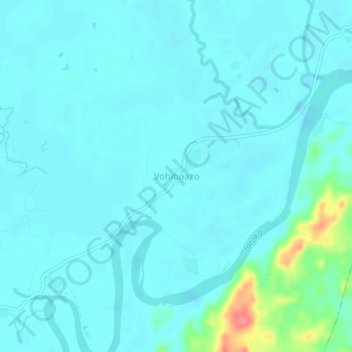 Топографическая карта Vohiboazo, высота, рельеф