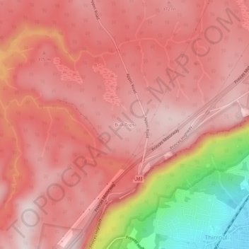 Топографическая карта Bulli Tops, высота, рельеф