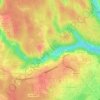 Топографическая карта Черневская поляна, высота, рельеф