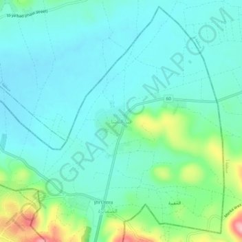 Топографическая карта Bir al-Basha, высота, рельеф