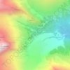 Топографическая карта Турье озеро, высота, рельеф