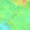 Топографическая карта Неклюдово, высота, рельеф