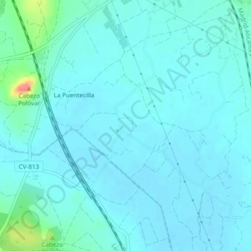 Топографическая карта San Juan, высота, рельеф