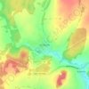 Топографическая карта Киприно, высота, рельеф