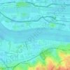 Топографическая карта Thames Barrier, высота, рельеф