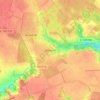Топографическая карта Зализное, высота, рельеф