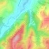 Топографическая карта бугор Поповича, высота, рельеф