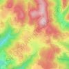 Топографическая карта Escorgechat, высота, рельеф