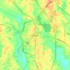 Топографическая карта Moultrie, высота, рельеф