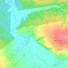 Топографическая карта Большая Сосновка, высота, рельеф