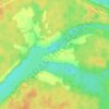 Топографическая карта Красные Горы, высота, рельеф