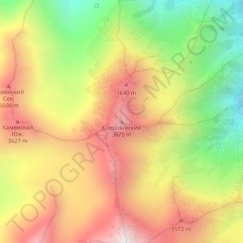 Топографическая карта Каргалинский, высота, рельеф