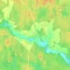Топографическая карта Бережок, высота, рельеф