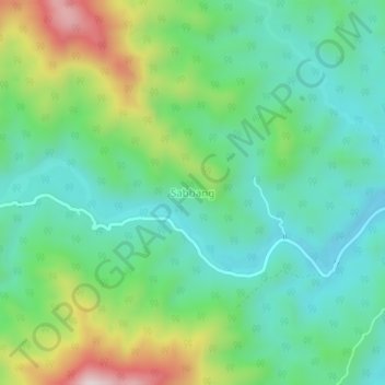 Топографическая карта Sabbang, высота, рельеф