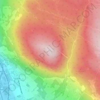 Топографическая карта Balbergkampen, высота, рельеф