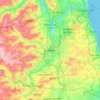 Топографическая карта Durham, высота, рельеф