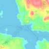 Топографическая карта Orcas, высота, рельеф