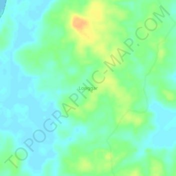 Топографическая карта Longgar, высота, рельеф