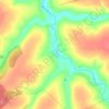Топографическая карта Малыхино, высота, рельеф