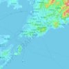 Топографическая карта 青岛市, высота, рельеф