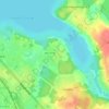 Топографическая карта Сенеж, высота, рельеф