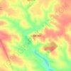 Топографическая карта Капустин, высота, рельеф