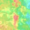 Топографическая карта Пчелино, высота, рельеф