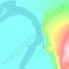 Топографическая карта Юрдюк-Кумах, высота, рельеф