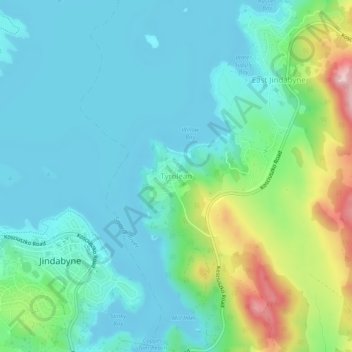Топографическая карта Tyrolean, высота, рельеф