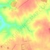 Топографическая карта Хворощино, высота, рельеф