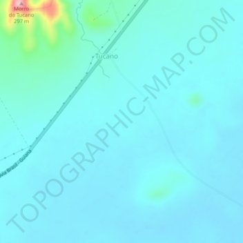 Топографическая карта Bonfim, высота, рельеф