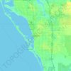 Топографическая карта Sarasota, высота, рельеф