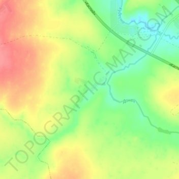 Топографическая карта Кукуй, высота, рельеф