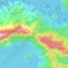 Топографическая карта 紅石門坳, высота, рельеф