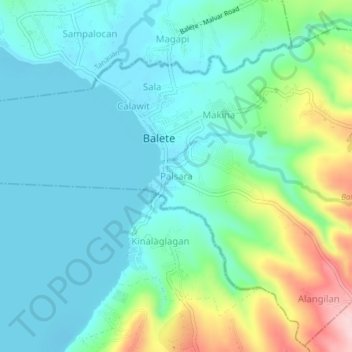 Топографическая карта Palsara, высота, рельеф