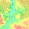 Топографическая карта Сычево, высота, рельеф
