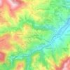 Топографическая карта Le Charachon, высота, рельеф