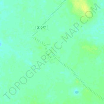 Топографическая карта Приозёрное, высота, рельеф