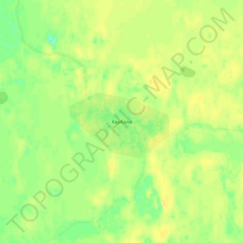 Топографическая карта Харбала, высота, рельеф
