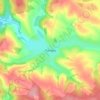 Топографическая карта Липовцы, высота, рельеф