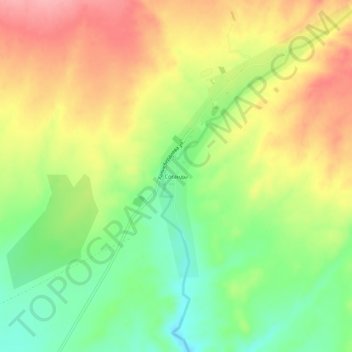 Топографическая карта Соганды, высота, рельеф