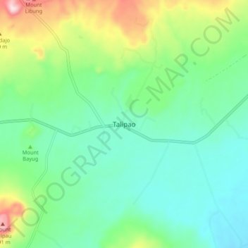 Топографическая карта Talipao, высота, рельеф